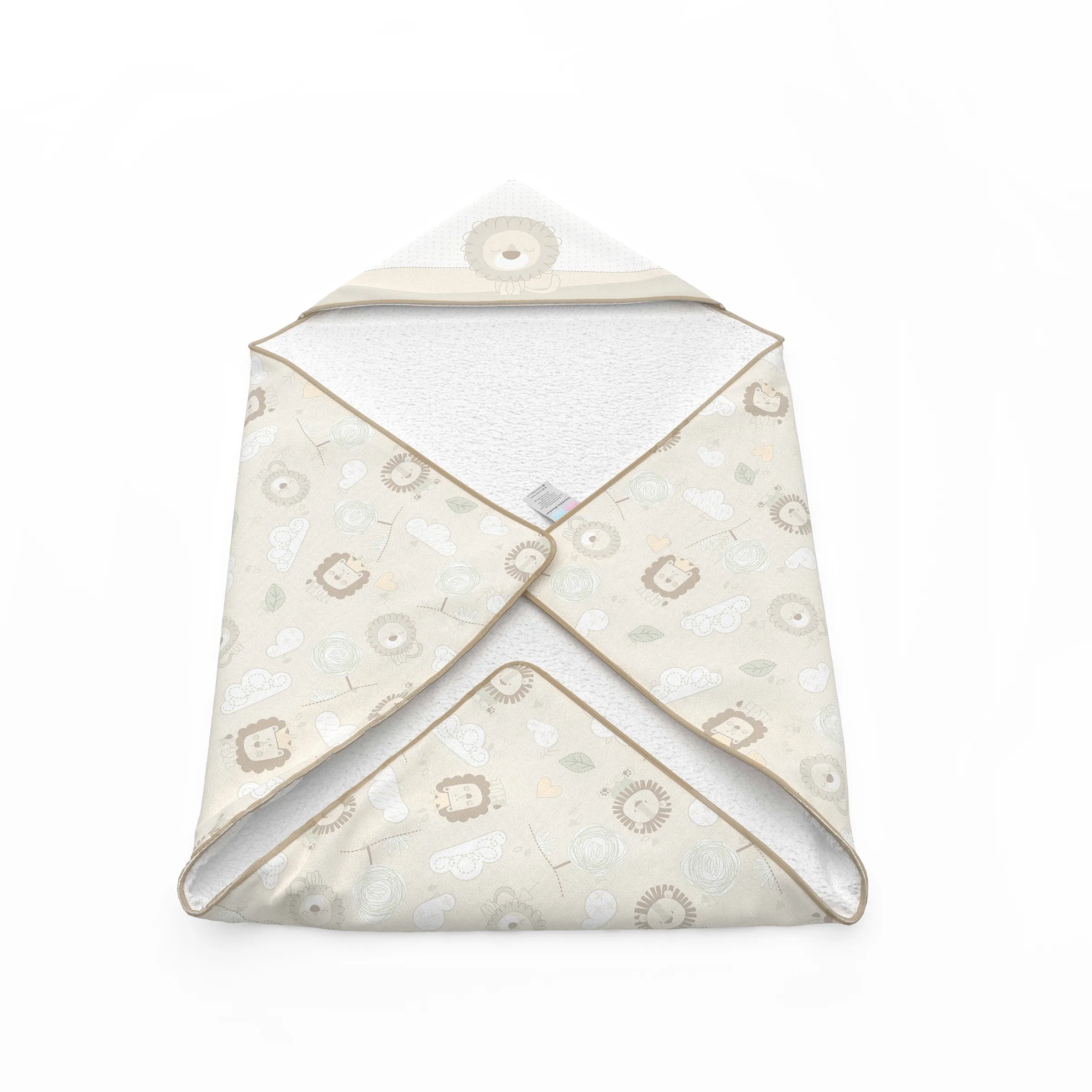 پتو دورپیچ کلاه دار Lion Cubs